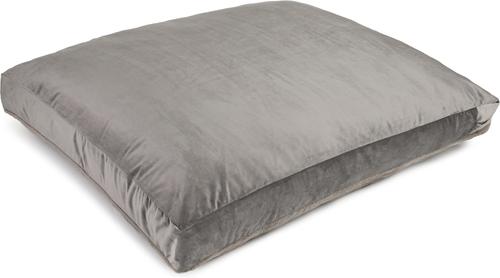 Show full view: Sherry Kline Pet Collection Fur Velvet Reversible Dog Bed, Grey, 30 x 42 x 4-in slide 4 of 5