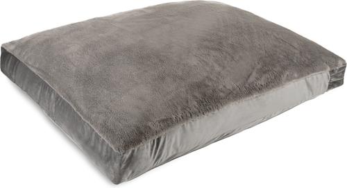 Show full view: Sherry Kline Pet Collection Fur Velvet Reversible Dog Bed, Grey, 30 x 42 x 4-in slide 3 of 5