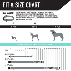 Wolfgang MarbleSwirl Polyester Standard Dog Collar, Medium: 12.5 to 19-in neck, 1-in wide slide 2 of 6