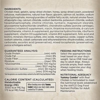 Show full view: Yummy Combs Big Box Carton X-Large Chicken Adult Dental Dog Treats, 26 count slide 7 of 9