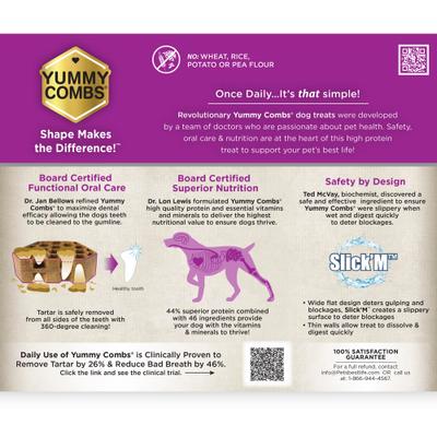 Show full view: Yummy Combs Big Box Carton X-Large Chicken Adult Dental Dog Treats, 26 count slide 8 of 9