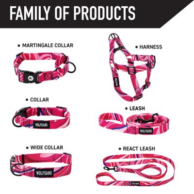 Show full view: Wolfgang MarbleSwirl Polyester Standard Dog Collar, Small: 8.5 to 12.5-in neck, 5/8-in wide slide 6 of 8
