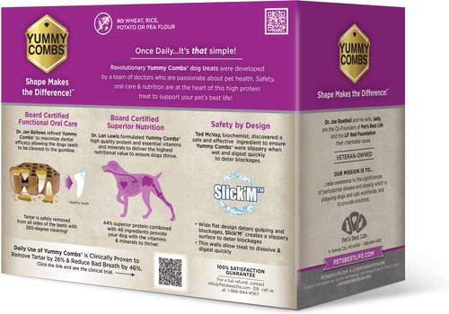 Show full view: Yummy Combs Big Box Carton X-Large Chicken Adult Dental Dog Treats, 26 count slide 9 of 9