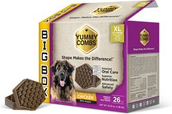 Yummy Combs Big Box Carton X-Large Chicken Adult Dental Dog Treats, 26 count