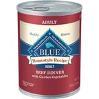 Blue Buffalo Homestyle Recipe Beef Dinner with Garden Vegetables & Sweet Potatoes Canned Dog Food, 12.5-oz, case of 12