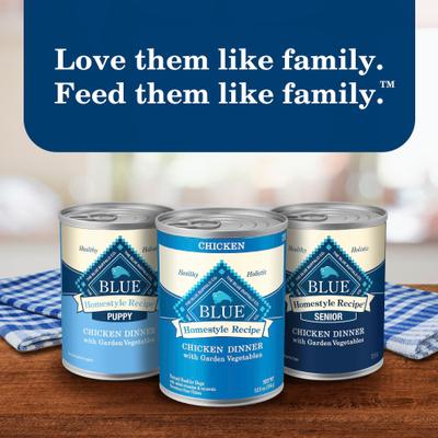 Show full view: Blue Buffalo Homestyle Recipe Beef Dinner with Garden Vegetables & Sweet Potatoes Canned Dog Food, 12.5-oz, case of 12 slide 10 of 12