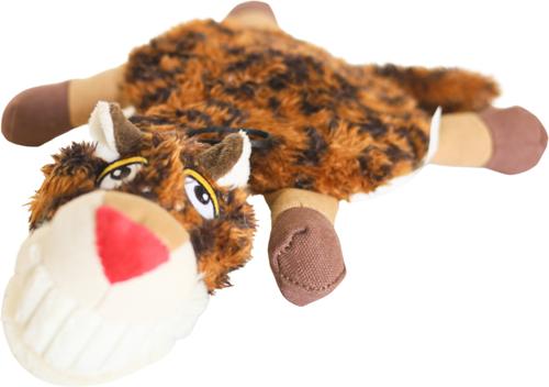Show full view: SteelDog USA Ruffian Flat Leopard Stuffing-Free Plush Dog Toy slide 4 of 6
