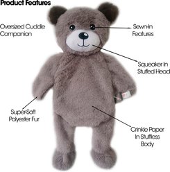 PetRageous Designs Brady Plush Bear Stuffless Body Dog Toy, 18-in slide 2 of 3
