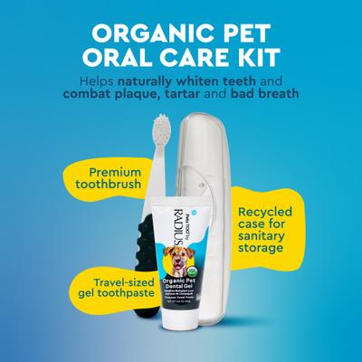 Show full view: RADIUS Organic Sweet Potato Flavored Dog Dental Solutions Kit, 3 count slide 3 of 12