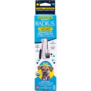 RADIUS Organic Sweet Potato Flavored Dog Dental Solutions Kit, 3 count