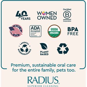 RADIUS USDA Organic Dog Toothpaste, 3-oz bottle