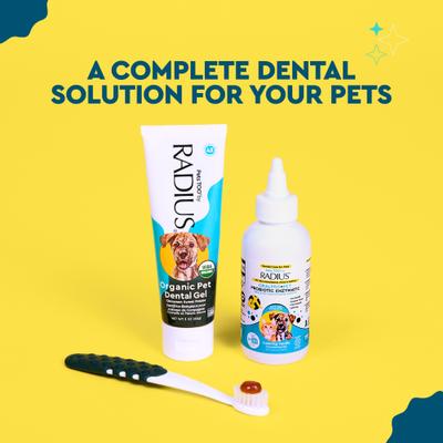 Show full view: RADIUS Organic Sweet Potato Flavored Dog Dental Solutions Kit, 3 count slide 9 of 12