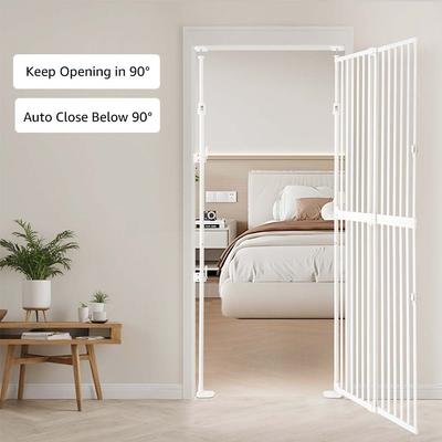 Show full view: Unipaws Extra Tall Narrow Opening Dog & Cat Gate, White slide 2 of 8