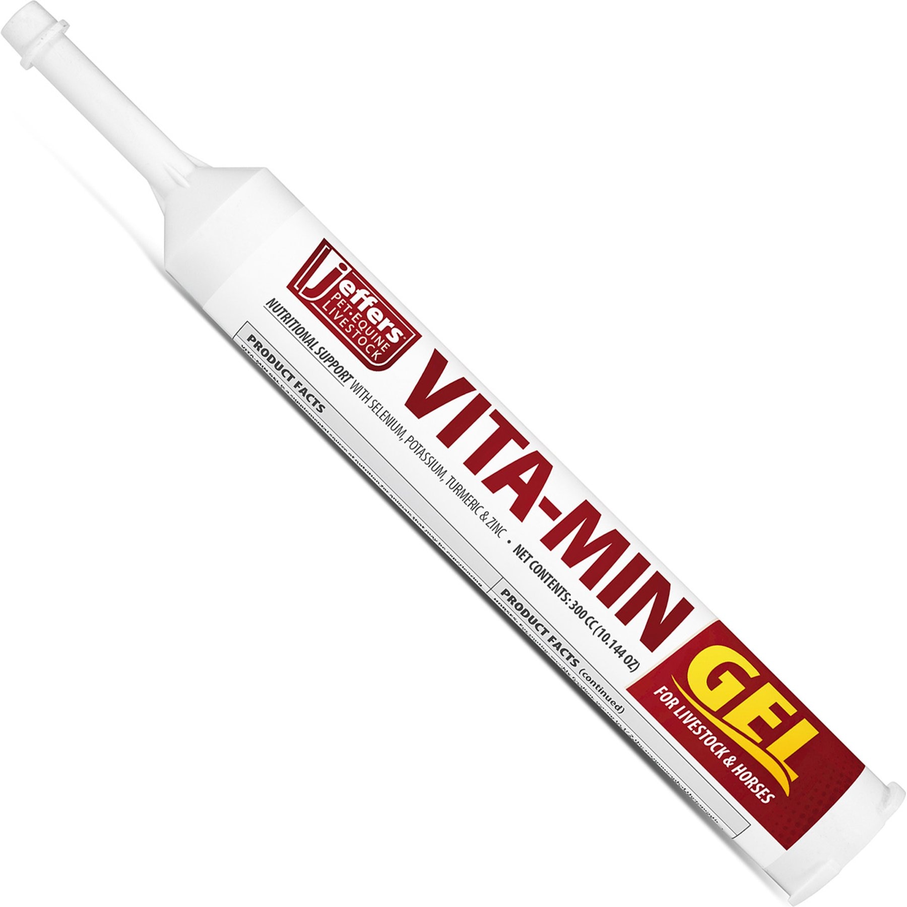 Jeffers Vita-Min Gel Multivitamin & Mineral Support Livestock & Horse Supplement, 300-cc