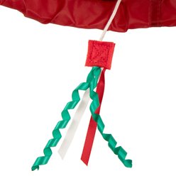 SmartyKat Christmas Fringe Frenzy Holiday Cat Tunnel Toy, Red slide 2 of 8