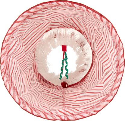 Show full view: SmartyKat Christmas Fringe Frenzy Holiday Cat Tunnel Toy, Red slide 7 of 10