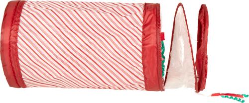 Show full view: SmartyKat Christmas Fringe Frenzy Holiday Cat Tunnel Toy, Red slide 6 of 10