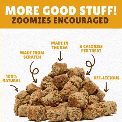 Show full view: Snicky Snaks Poppers Peanut Butter Adult Crunchy Dog Treats, 10-oz bag slide 4 of 8