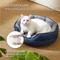 Show in main carousel: Bedsure Round Bolster Anti-Slip Puppy & Kitten Bed with Washable Pillow Cushion, Navy, Small slide 2 of 9