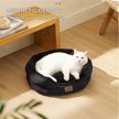 Show in main carousel: Bedsure Round Orthopedic Bolster Anti-Slip Puppy & Kitten Bed with Washable Pillow Cushion, Black, Small slide 5 of 8