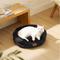 Show in main carousel: Bedsure Round Bolster Anti-Slip Puppy & Kitten Bed with Washable Pillow Cushion, Black, Small slide 6 of 11