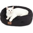 Show in main carousel: Bedsure Round Orthopedic Bolster Anti-Slip Puppy & Kitten Bed with Washable Pillow Cushion, Black, Small slide 1 of 8