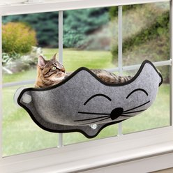 K&H Pet Products EZ Mount Cat Window Perch Kitty Sill, Gray