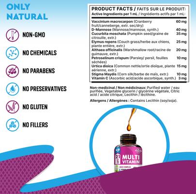 Show full view: Beloved Pets 21-in-1 Multivitamin Liquid with Glucosamine & Cranberry for Overall Wellness Support in Dogs & Cats, 60 mL slide 8 of 10