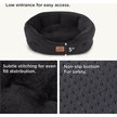 Show in main carousel: Bedsure Round Orthopedic Bolster Anti-Slip Puppy & Kitten Bed with Washable Pillow Cushion, Black, Medium slide 4 of 8
