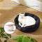 Show in main carousel: Bedsure Round Bolster Anti-Slip Puppy & Kitten Bed with Washable Pillow Cushion, Black, Small slide 3 of 11
