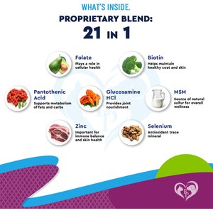 Beloved Pets 21-in-1 Multivitamin Liquid with Glucosamine & Cranberry for Overall Wellness Support in Dogs & Cats, 60 mL