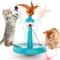 Show in main carousel: PetNF 3-in-1 Rechargeable Automatic Interactive Tumbler Cat Laser Toy, Tiffany Blue, 6 x 6 x 5-in slide 1 of 7