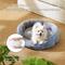 Show in main carousel: Bedsure Round Bolster Anti-Slip Puppy & Kitten Bed with Washable Pillow Cushion, Frost Blue, Medium slide 3 of 10