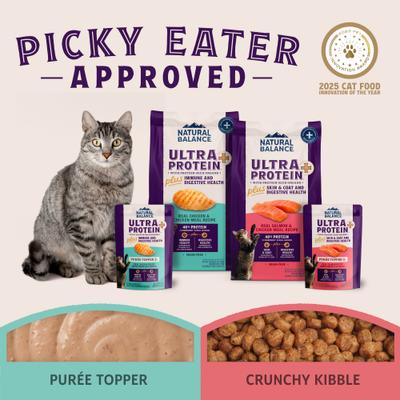 Show full view: Natural Balance Ultra Protein Plus Immune & Digestive Health Chicken & Chicken Meal Dry Cat Food, 2.5-lb bag slide 9 of 11