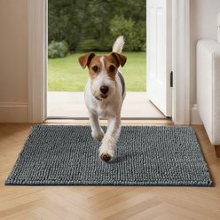 Bedsure Indoor Muddy Dog Door Mat, Grey, 19 x 30-in