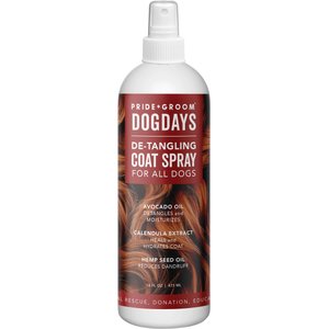 Pride+Groom Dog Days Dog Detangling Spray, 16-fl oz bottle