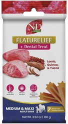 Farmina N&D Quinoa Fresh Breathe Medium & Maxi Dental Dog Treats, 3.5-oz bag, 7-count