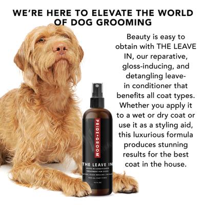 Show full view: Pride+Groom The Leave In Dog Conditioner, 12-fl oz bottle slide 4 of 6