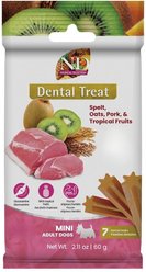 Farmina N&D Quinoa Flaturelief Medium & Maxi Dental Dog Treats, 3.5-oz bag, 7-count