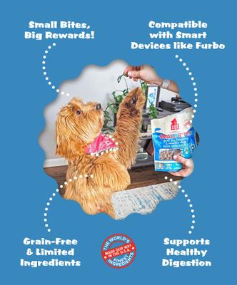 Show full view: Plato Small Bites Salmon Grain-Free Dog Treats, 6-oz bag slide 5 of 11