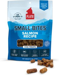 Plato Small Bites Salmon Grain-Free Dog Treats, 6-oz bag