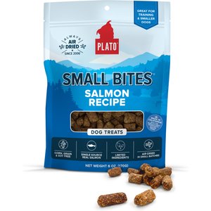 Plato Small Bites Salmon Grain-Free Dog Treats, 2.5-oz bag