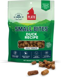 Plato Small Bites Duck Grain-Free Dog Treats, 6-oz bag