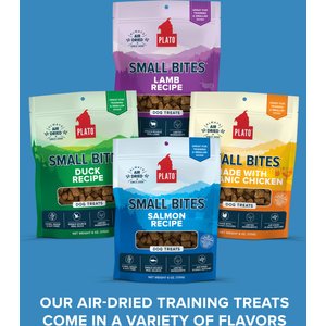 Plato Small Bites Salmon Grain-Free Dog Treats, 6-oz bag