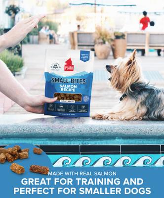 Show full view: Plato Small Bites Salmon Grain-Free Dog Treats, 6-oz bag slide 6 of 11