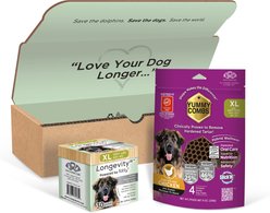 Longevity15 & Yummy Combs Mini-Pack Bundle Cheese Flavored Powder Supplement for X-Large Dogs, 4.23-oz bag