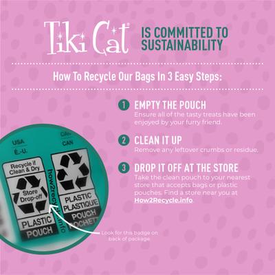 Show full view: Tiki Cat Baby Tuna & Salmon Flavor Soft & Chewy Kitten Treat, 2-oz pouch slide 8 of 10