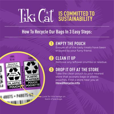 Show full view: Tiki Cat Soft & Chewy Chicken Flavor Grain-Free Cat Treats, 2-oz bag slide 8 of 11