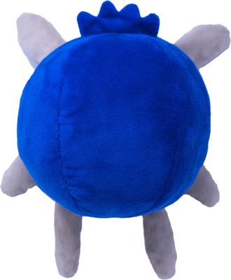 Show full view: Fikas Freaky Friends Blueberry Bunny Squeaky Emotional Support Plush Dog Toy, Blue/Grey slide 3 of 5