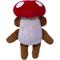 Show in main carousel: Fikas Freaky Friends Mushroom Monkey Squeaky Emotional Support Plush Dog Toy, Red/Brown/White slide 3 of 6